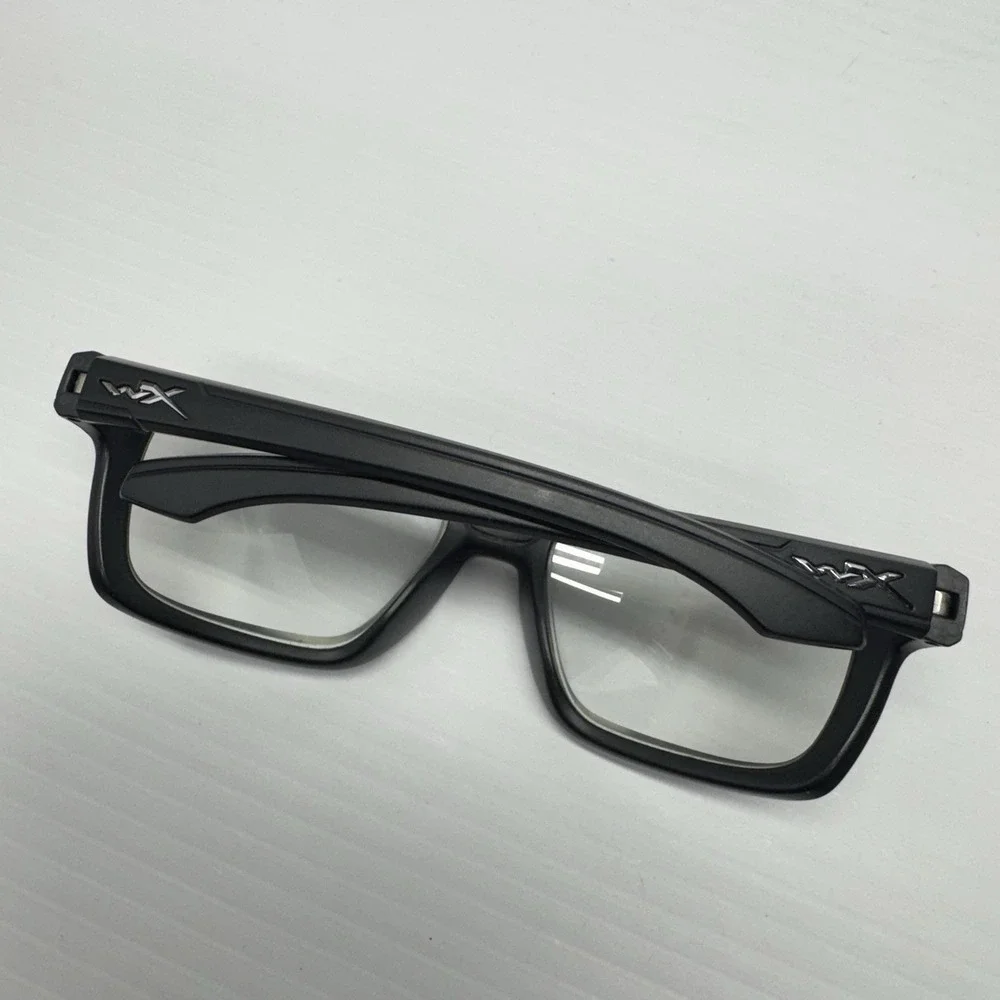 WILEY X KINGPIN Z87-2+ EN166 S MATTE BLACK AUTHENTIC EYEGLASSES W/CASE 60-19